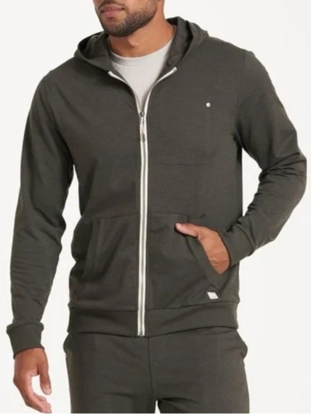 Vuori Men's Coronado Hoodie Aspen Heather XL
